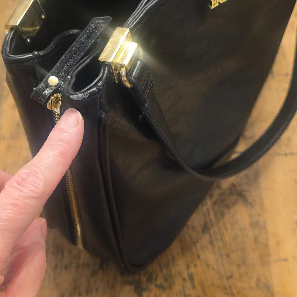 ENZO ANGIOLINI Vintage Vegan Leather Satchel‎